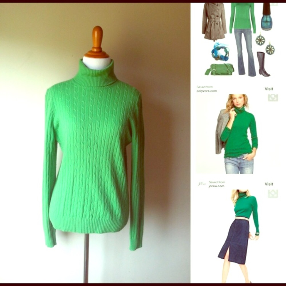 JCrew Green Sweater